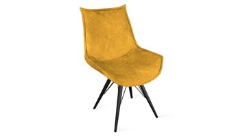 Обеденный стул Тейлор Исп. 2 К3 (Черный муар/Микровелюр Wellmart Yellow) в Стерлитамаке