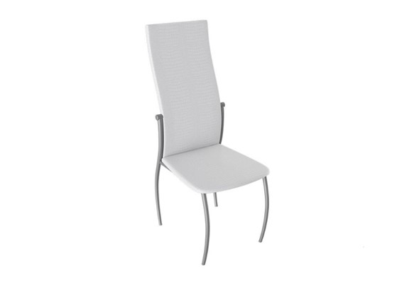 Кухонный стул Комфорт-М, цвет Эмаль Бриллиант, Белый Аллигатор к/з 218 (белый) в Стерлитамаке - изображение