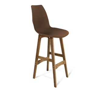 Барный стул SHT-ST29/S65 (коричневый ral 8014/дуб брашированный коричневый) в Стерлитамаке