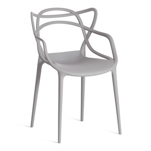 Обеденный стул Cat Chair (mod.028) пластик, 54,5*56*84 серый, арт.13276 в Уфе
