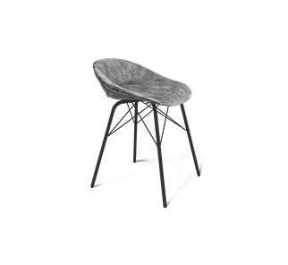 Обеденный стул SHT-ST19-SF1 / SHT-S64 (дымный/черный муар) в Стерлитамаке - предосмотр