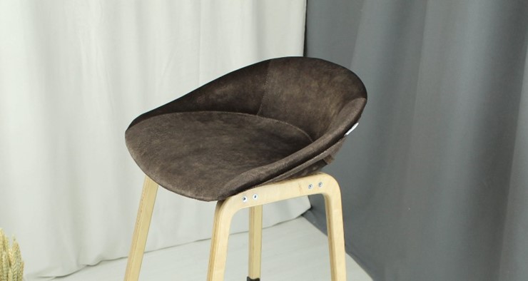 Обеденный стул SHT-ST19-SF1 / SHT-S70 (кофейный трюфель/темный орех/черный муар) в Стерлитамаке - изображение 8