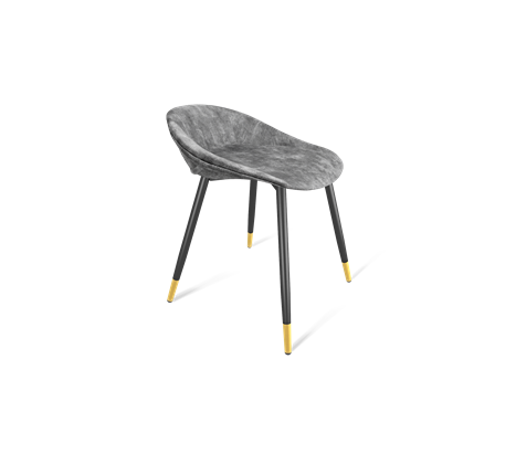 Обеденный стул SHT-ST19-SF1 / SHT-S95-1 (дымный/черный муар/золото) в Стерлитамаке - изображение