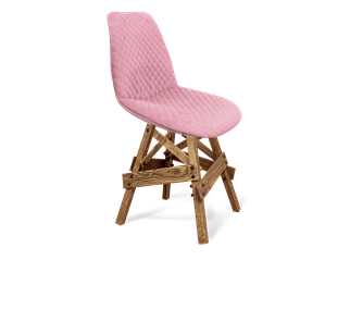 Обеденный стул SHT-ST29-С22 / SHT-S71 (розовый зефир/дуб брашированный коричневый) в Стерлитамаке