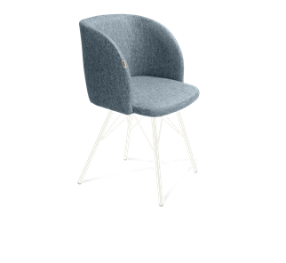 Обеденный стул SHT-ST33 / SHT-S37 (синий лед/белый муар) в Стерлитамаке