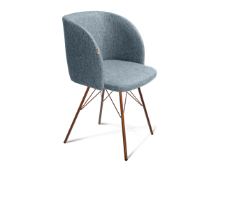 Обеденный стул SHT-ST33 / SHT-S37 (синий лед/медный металлик) в Стерлитамаке