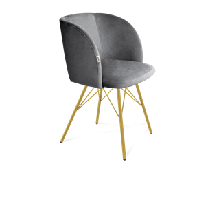 Обеденный стул SHT-ST33 / SHT-S37 (угольно-серый/золото) в Стерлитамаке