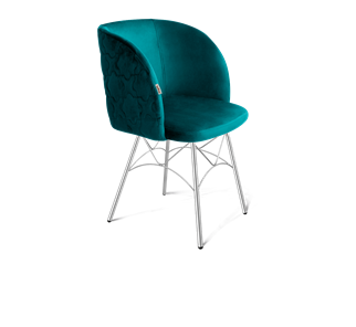 Обеденный стул SHT-ST33-1 / SHT-S107 (альпийский бирюзовый/хром лак) в Стерлитамаке