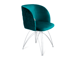 Обеденный стул SHT-ST33-1 / SHT-S112 (альпийский бирюзовый/хром лак) в Стерлитамаке