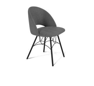 Обеденный стул SHT-ST34 / SHT-S100 (платиново-серый/черный муар) в Стерлитамаке