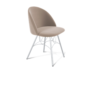 Обеденный стул SHT-ST35 / SHT-S100 (латте/хром лак) в Стерлитамаке