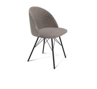 Обеденный стул SHT-ST35 / SHT-S37 (тростниковый сахар/черный муар) в Стерлитамаке