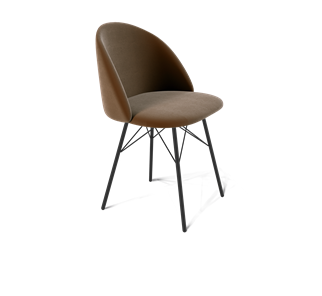 Обеденный стул SHT-ST35 / SHT-S64 (кофейный ликер/черный муар) в Стерлитамаке