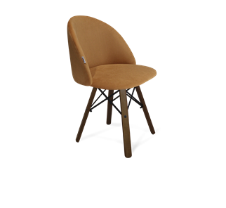 Обеденный стул SHT-ST35 / SHT-S70 (горчичный/темный орех/черный муар) в Уфе