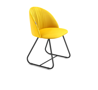 Обеденный стул SHT-ST35-1 / SHT-S38 (имперский жёлтый/черный муар) в Уфе