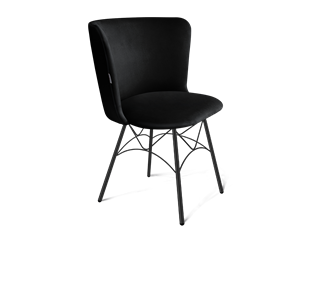 Обеденный стул SHT-ST36 / SHT-S107 (ночное затмение/черный муар) в Стерлитамаке