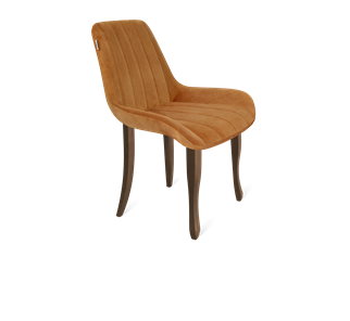 Обеденный стул SHT-ST37 / SHT-S122 (горчичный/темный орех/черный муар) в Стерлитамаке