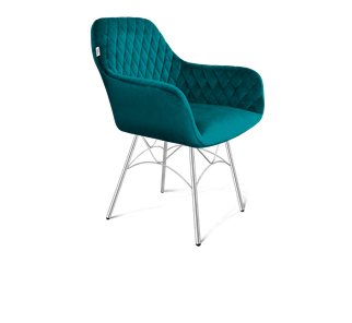 Обеденный стул SHT-ST38 / SHT-S107 (альпийский бирюзовый/хром лак) в Стерлитамаке