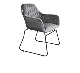 Обеденный стул SHT-ST38 / SHT-S167 (угольно-серый/черный муар) в Стерлитамаке