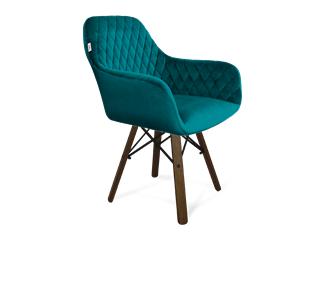 Обеденный стул SHT-ST38 / SHT-S70 (альпийский бирюзовый/темный орех/черный муар) в Стерлитамаке