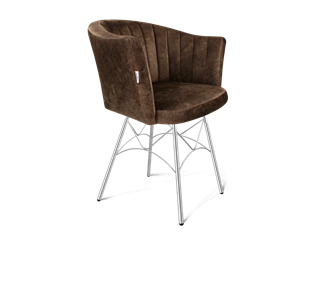 Обеденный стул SHT-ST42-1 / SHT-S107 (кофейный трюфель/хром лак) в Стерлитамаке