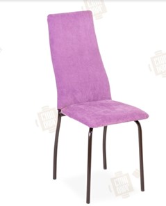 Кухонный стул Волна, каркас металл коричневый, инфинити фиолетовый в Уфе