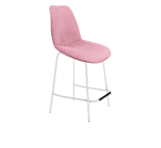 Полубарный стул SHT-ST29-С22 / SHT-S29P-1 (розовый зефир/белый муар) в Уфе