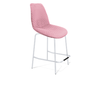 Полубарный стул SHT-ST29-С22 / SHT-S29P-1 (розовый зефир/хром лак) в Уфе
