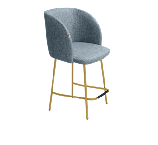 Полубарный стул SHT-ST33 / SHT-S29P-1 (синий лед/золото) в Стерлитамаке