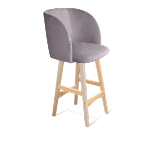 Полубарный стул SHT-ST33 / SHT-S65-1 (сиреневая орхидея/прозрачный лак) в Стерлитамаке