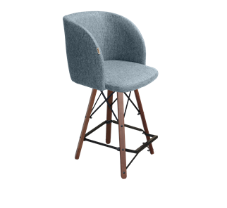 Полубарный стул SHT-ST33 / SHT-S80-1 (синий лед/темный орех/черный) в Стерлитамаке