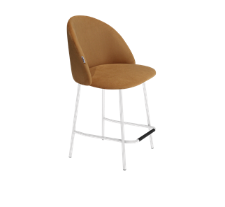 Полубарный стул SHT-ST35 / SHT-S29P-1 (горчичный/белый муар) в Стерлитамаке