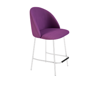 Полубарный стул SHT-ST35 / SHT-S29P-1 (ягодное варенье/белый муар) в Стерлитамаке