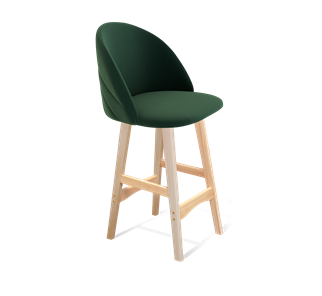 Полубарный стул SHT-ST35-2 / SHT-S65-1 (лиственно-зеленый/прозрачный лак) в Стерлитамаке