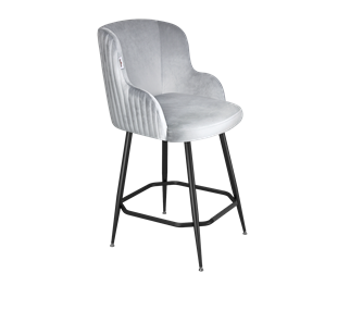 Полубарный стул SHT-ST39-1 / SHT-S148-1 (серое облако/черный муар) в Стерлитамаке