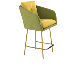 Полубарный стул SHT-ST43-2 / SHT-S29P-1 (фисташковый десерт/золото) в Стерлитамаке