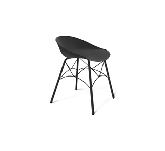 Обеденный стул SHT-ST19/S107 (черный/черный муар) в Уфе
