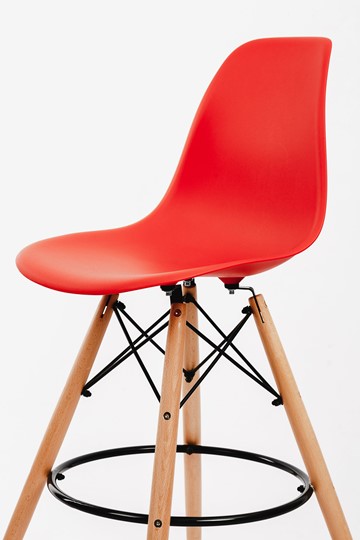 Барный стул DSL 110 Wood bar (красный) в Уфе - изображение 2