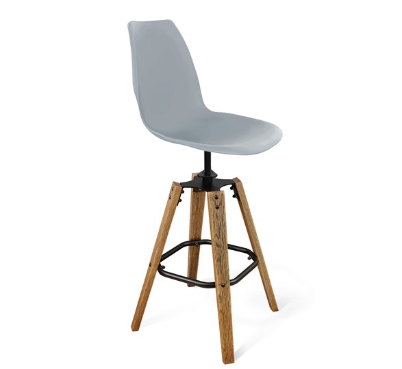 Барный стул SHT-ST29/S93 (голубой pan 278/брашированный коричневый/черный муар) в Стерлитамаке - изображение 10
