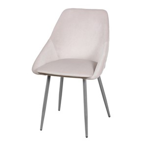 Мягкий дизайнерский стул Мартин СРП-063 эмаль бриллиант Веллюто бежевый в Стерлитамаке - предосмотр