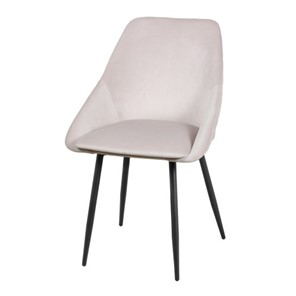 Дизайнерский стул Мартин СРП-063 эмаль черная Веллюто бежевый в Стерлитамаке