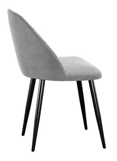 Кухонный стул 302, микровелюр B22 grey, ножки черные в Стерлитамаке - изображение 2