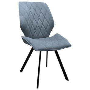 Обеденный стул BRABIX "Rombo CF-077", велюр серый, каркас металлический усиленный черный, 532776 в Стерлитамаке
