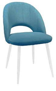 Обеденный стул 217 V16 голубой/белый в Уфе