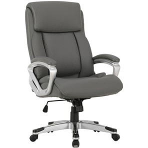 Кресло Brabix Premium Level EX-527 (пружинный блок, рециклированная кожа, серое) 531937 в Стерлитамаке