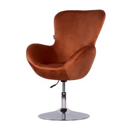 Офисное кресло Беннет-1, Микровелюр оранжевый в Стерлитамаке - изображение