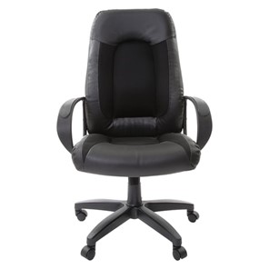 Кресло офисное Brabix Strike EX-525 (экокожа черная, ткань черная, TW) в Стерлитамаке