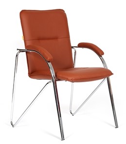 Офисное кресло CHAIRMAN 850 Экокожа Terra 111 коричневая в Стерлитамаке - предосмотр
