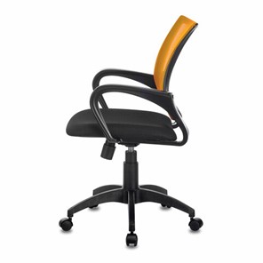 Кресло Brabix Fly MG-396 (с подлокотниками, сетка, оранжевое/черное) 532084 в Стерлитамаке - предосмотр 3