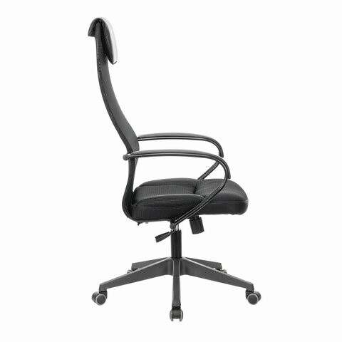 Компьютерное кресло Brabix Premium Stalker EX-608 PL (ткань-сетка/кожзам, черное) 532090 в Стерлитамаке - изображение 2